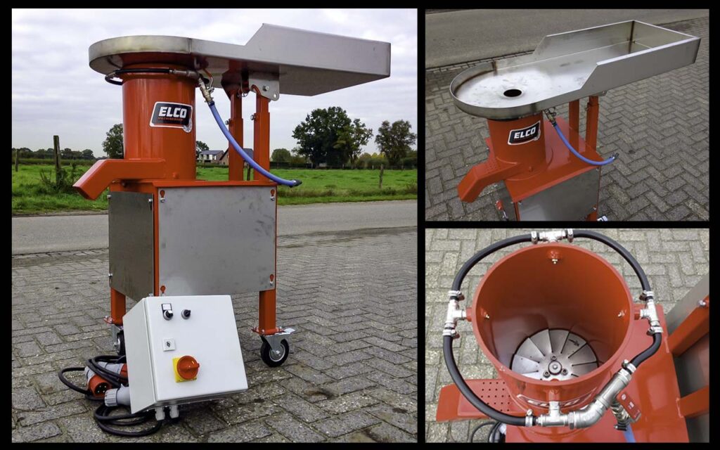 Seed scrubbers (de-meat grinder)